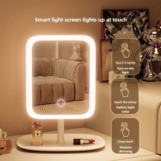 Elegant LED Vanity Mirror with Lights – Perfect for Makeup, Desk, and Dressing Table Décor