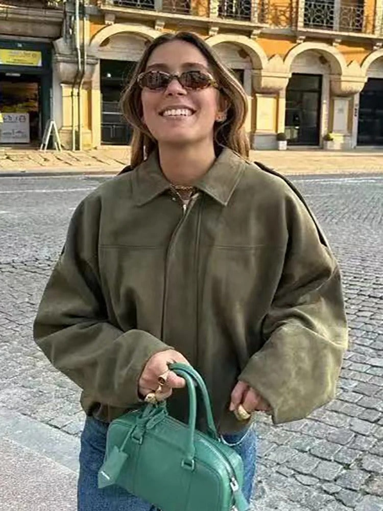 Oversized Bomber Jacket