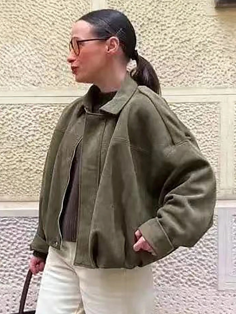 Oversized Bomber Jacket