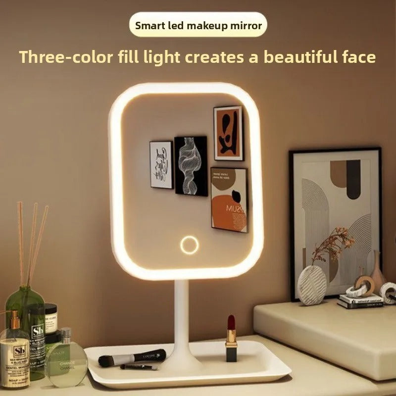 Elegant LED Vanity Mirror with Lights – Perfect for Makeup, Desk, and Dressing Table Décor
