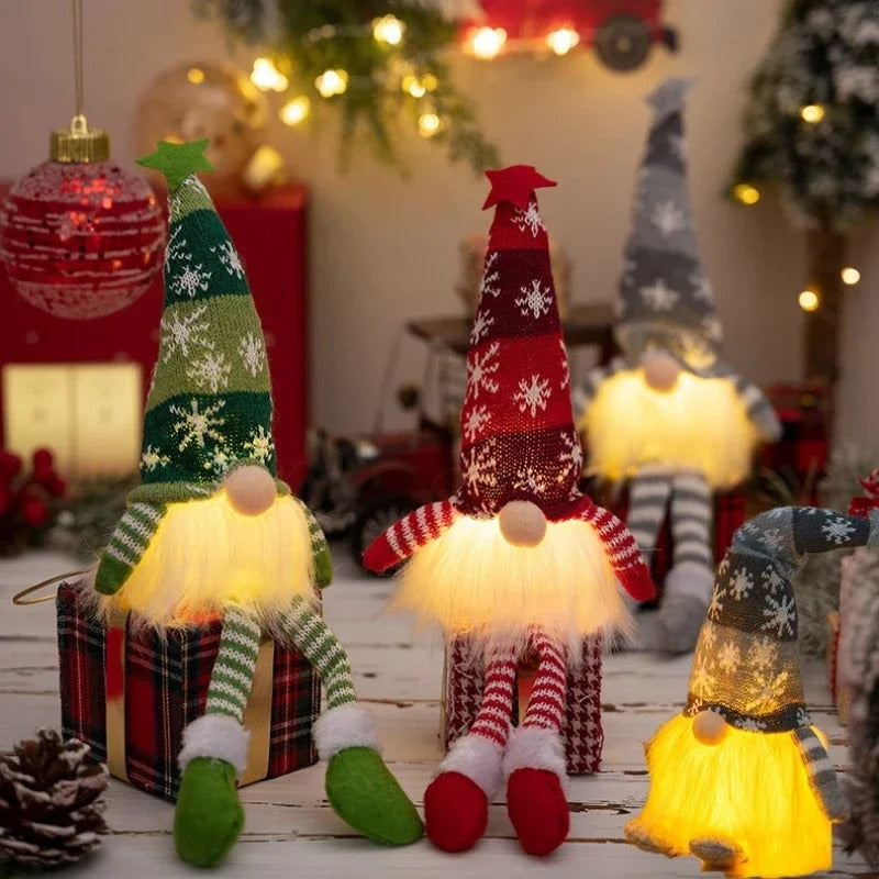 Magical Light-Up Christmas Gnomes – Cozy Holiday Charm