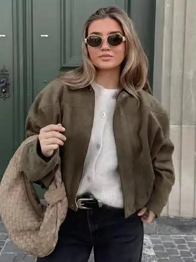 Oversized Bomber Jacket