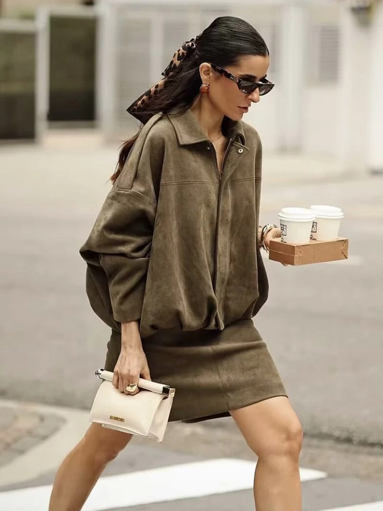 Oversized Bomber Jacket