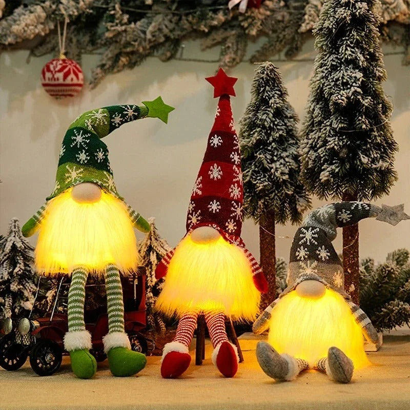 Magical Light-Up Christmas Gnomes – Cozy Holiday Charm