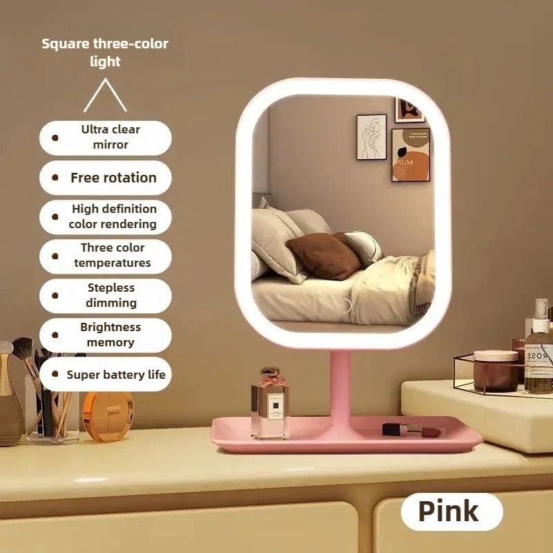 Elegant LED Vanity Mirror with Lights – Perfect for Makeup, Desk, and Dressing Table Décor