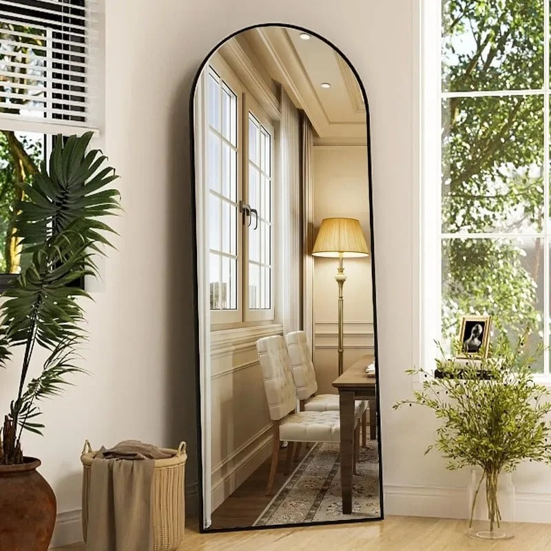 Celeste Arch Mirror — Full-Length Body Mirror with Stand (64" x 21")