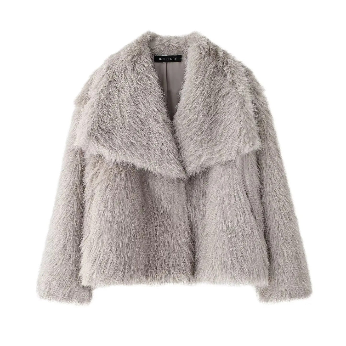 Cropped Faux Fur Jacket