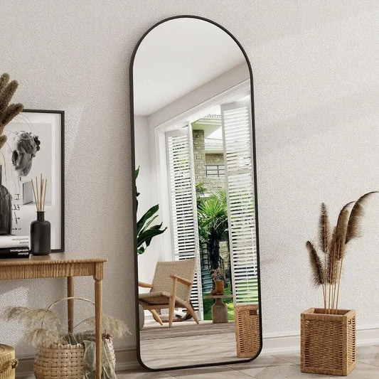 Celeste Arch Mirror — Full-Length Body Mirror with Stand (64" x 21")