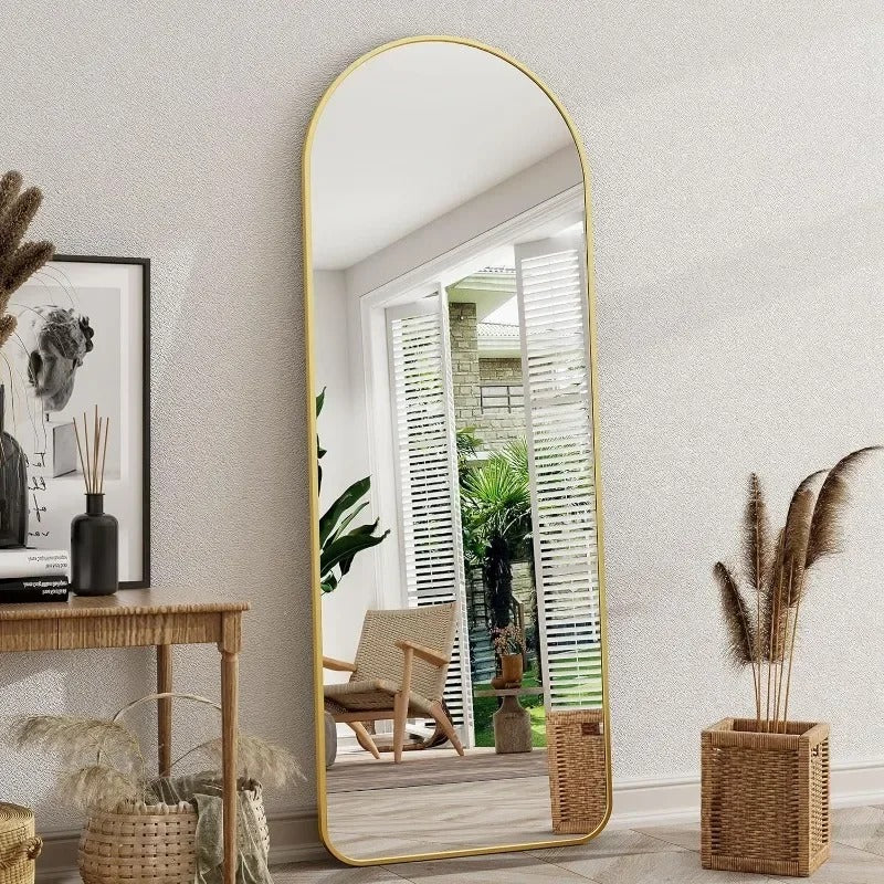 Celeste Arch Mirror — Full-Length Body Mirror with Stand (64" x 21")